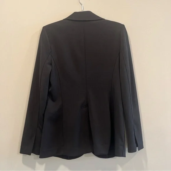 WHBM 8 Classic Black Women's Blazer one button split sleeve and back - Picture 5 of 5